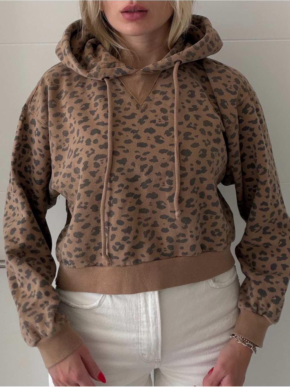 Hoodie Leopard Brown cheetah print